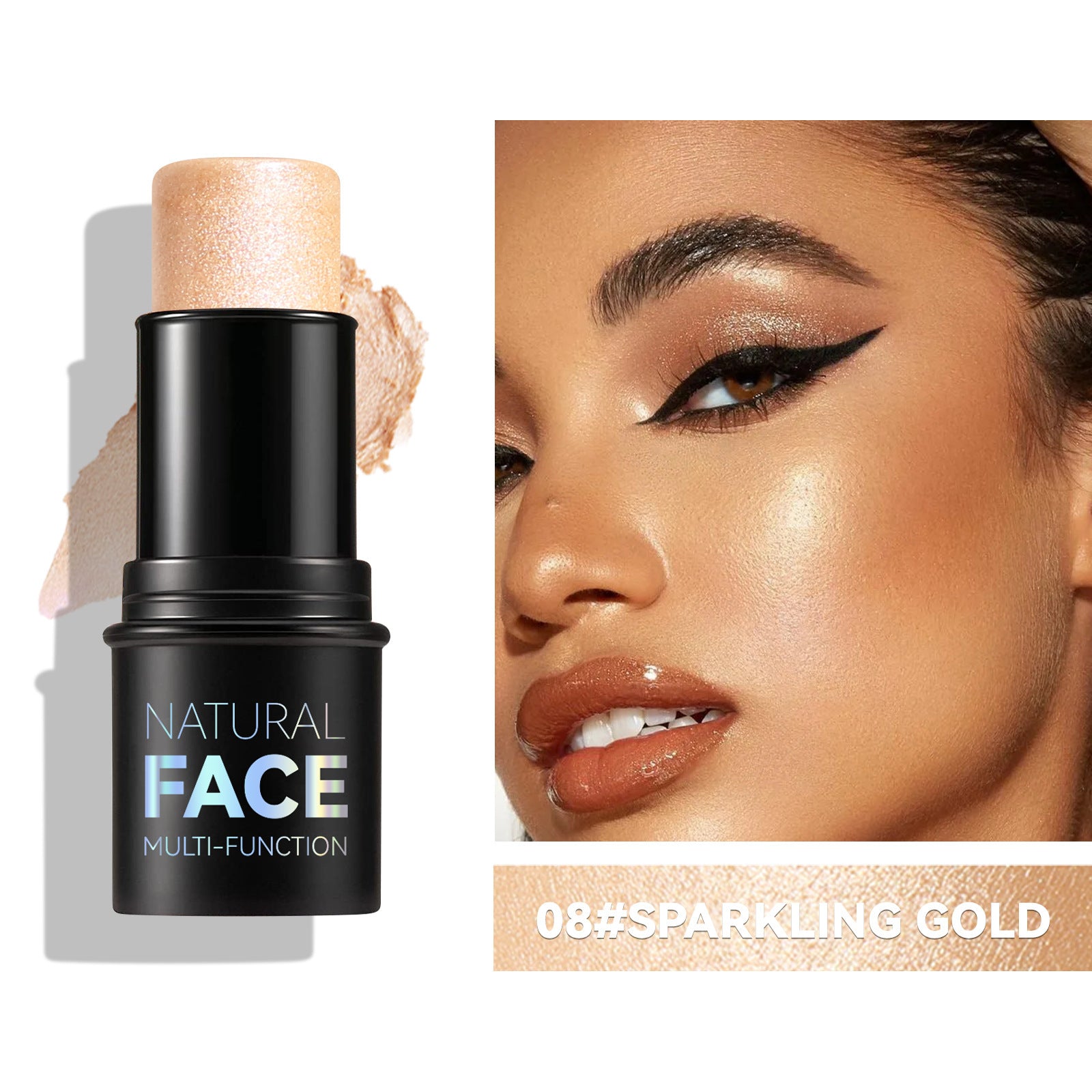 Stick Highlighter & Contour Multifonction – Blush, Bronzer & Illuminateur 3-en-1