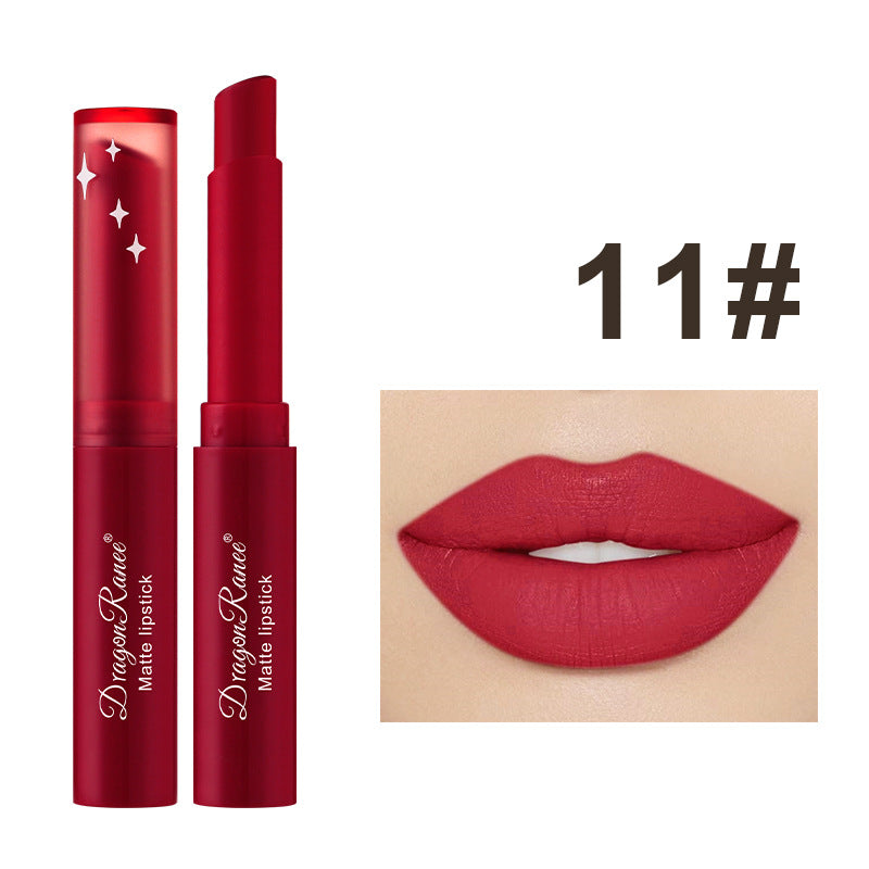 Rouge à Lèvres Crayon Mat – Teintes Nude & Bean Paste, Longue Tenue