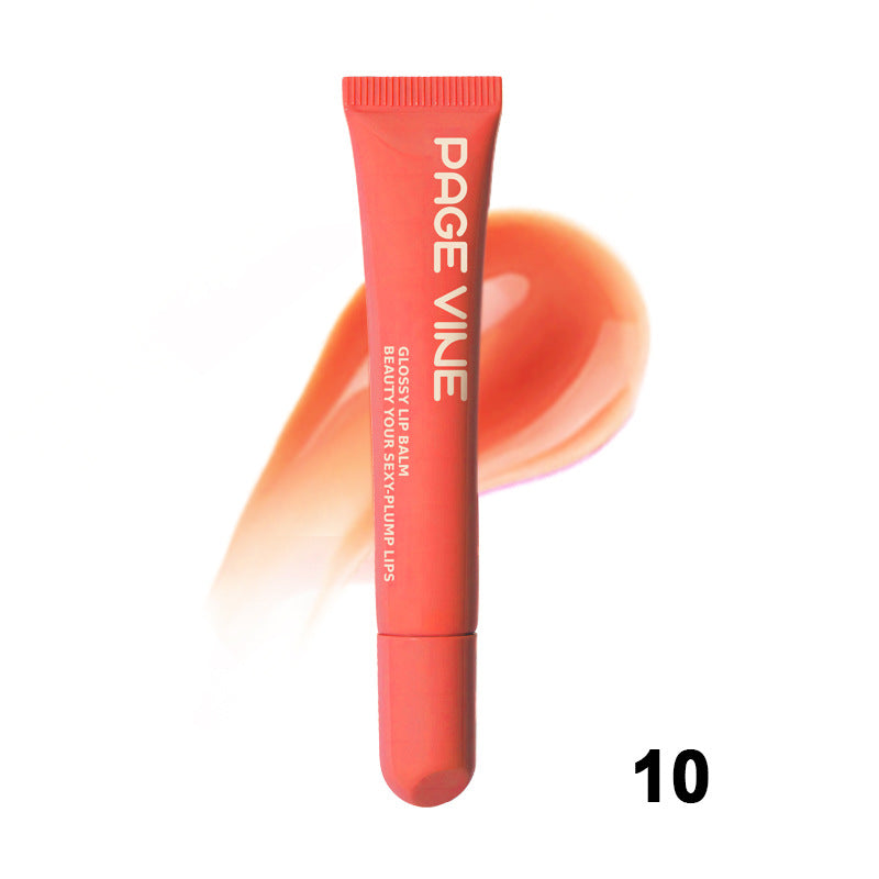 Gloss Repulpant aux Peptides PAGE VINE – Huile à Lèvres Hydratante & Brillante