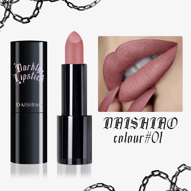 DAISHIAO – Rouge à Lèvres Noir Mat Waterproof