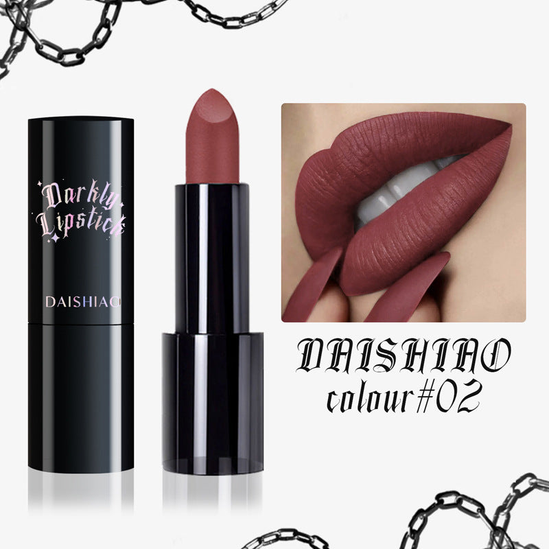 DAISHIAO – Rouge à Lèvres Noir Mat Waterproof