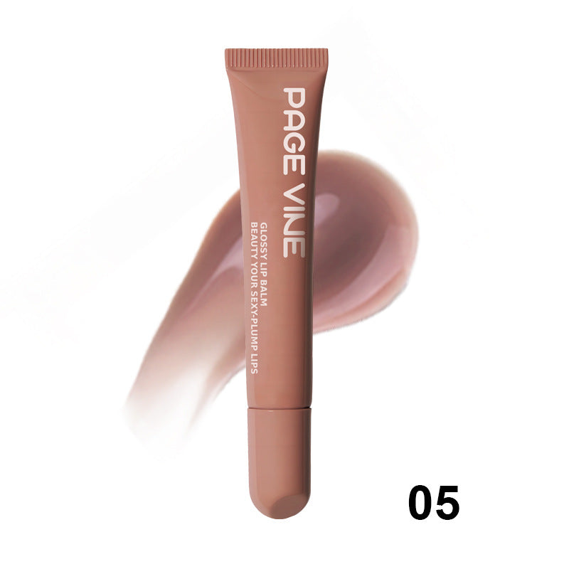 Gloss Repulpant aux Peptides PAGE VINE – Huile à Lèvres Hydratante & Brillante