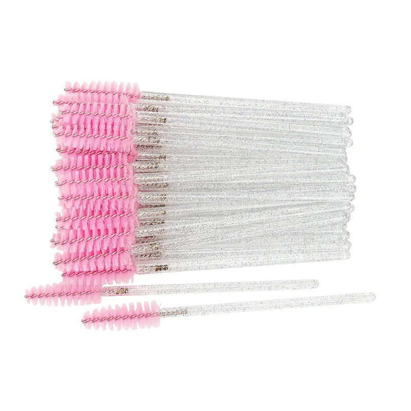 100 Brosses à Mascara Jetables – Applicateurs Cils & Sourcils