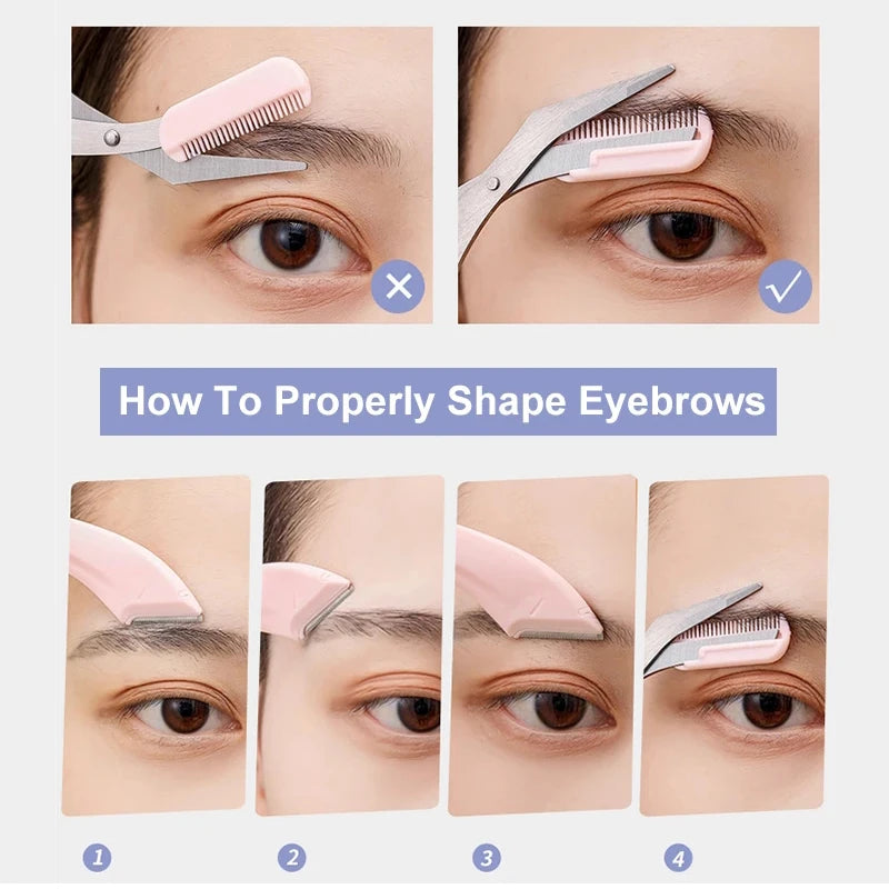 Rasoir Sourcils Professionnel – Épilation Précise & Façonnage Facile