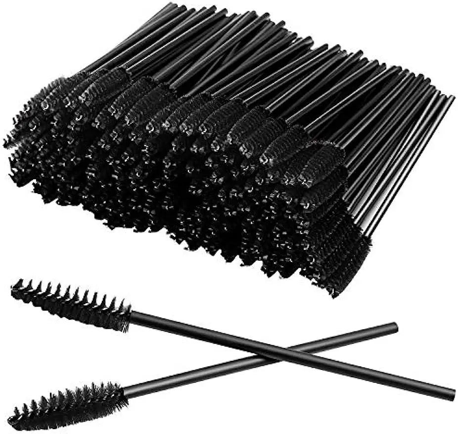 100 Brosses à Mascara Jetables – Applicateurs Cils & Sourcils
