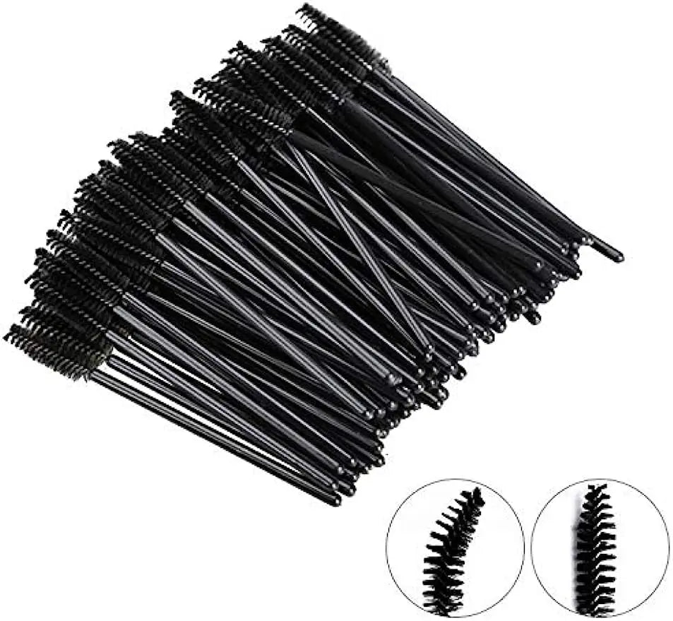 100 Brosses à Mascara Jetables – Applicateurs Cils & Sourcils