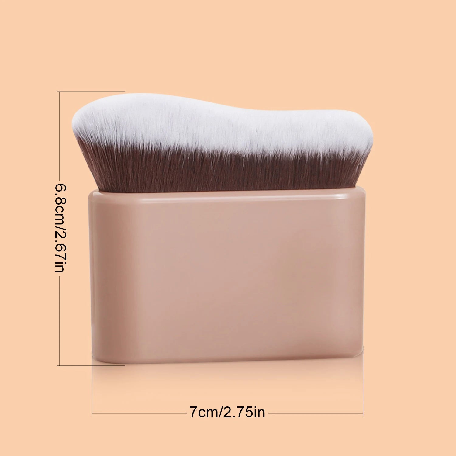 Pinceau Fond de Teint Ergonomique – Design Vague, Application Précise