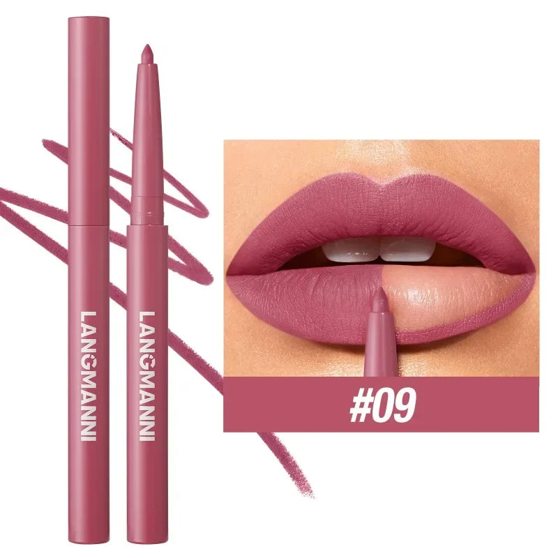 Crayon Contour Lèvres Waterproof – 12 Teintes, Tenue Longue Durée