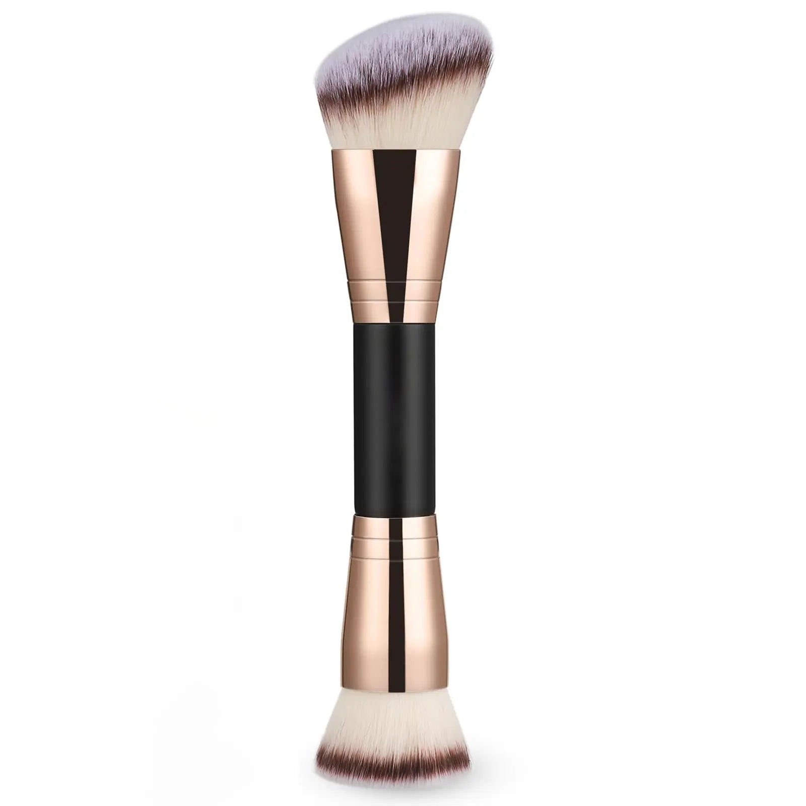 Pinceau Maquillage Double Embout – Fond de Teint, Poudre & Correcteur