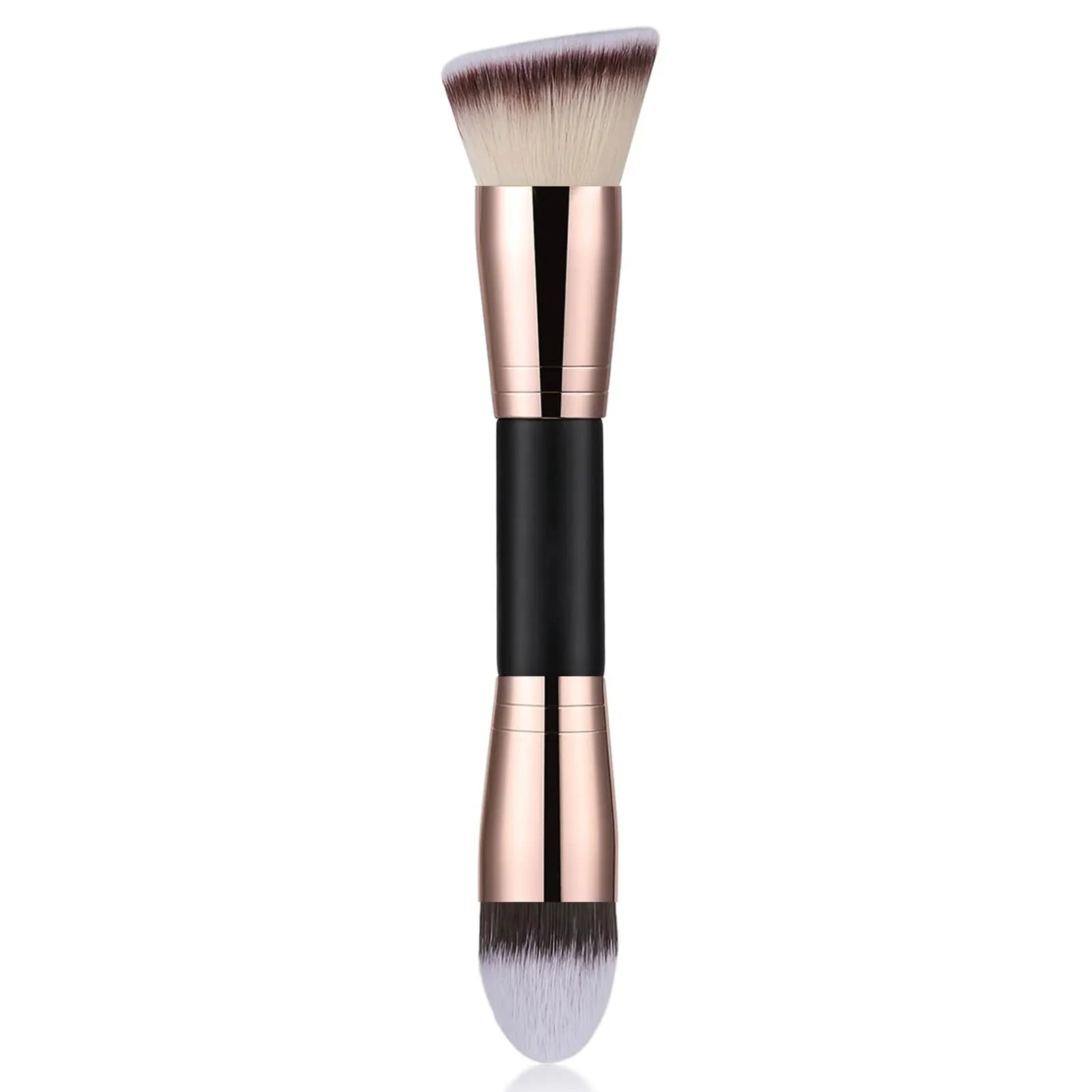 Pinceau Maquillage Double Embout – Fond de Teint, Poudre & Correcteur