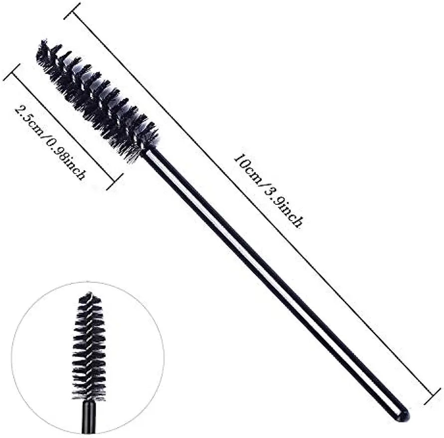 100 Brosses à Mascara Jetables – Applicateurs Cils & Sourcils