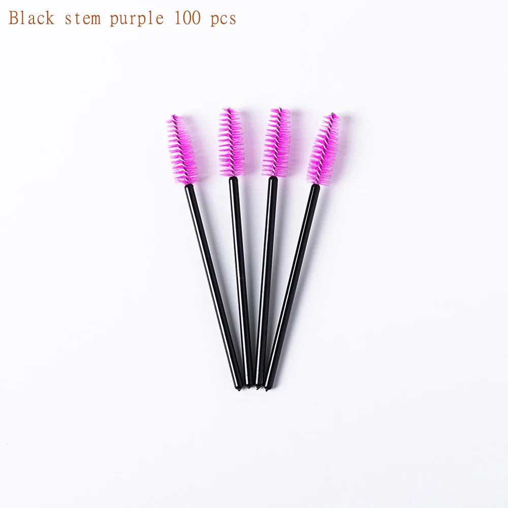 100 Brosses à Mascara Jetables – Applicateurs Cils & Sourcils