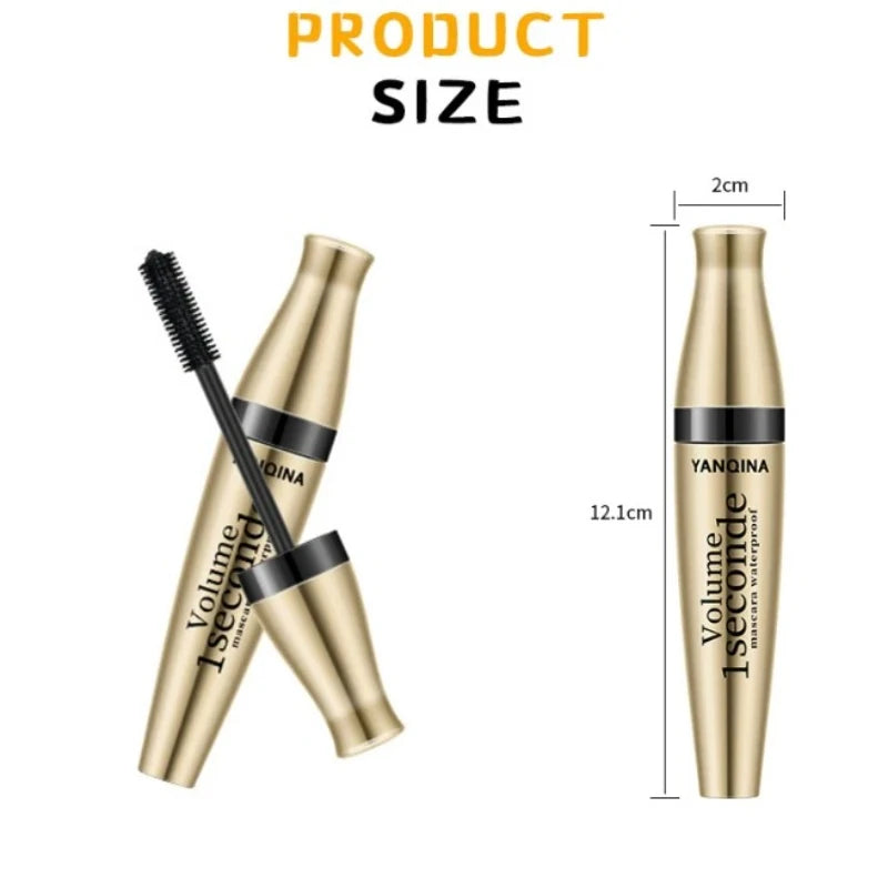 3D Fiber Mascara Long Black Waterproof Black Mascara Volume Curling Eyelash Extension Makeup Cosmetic Mascara Liquid