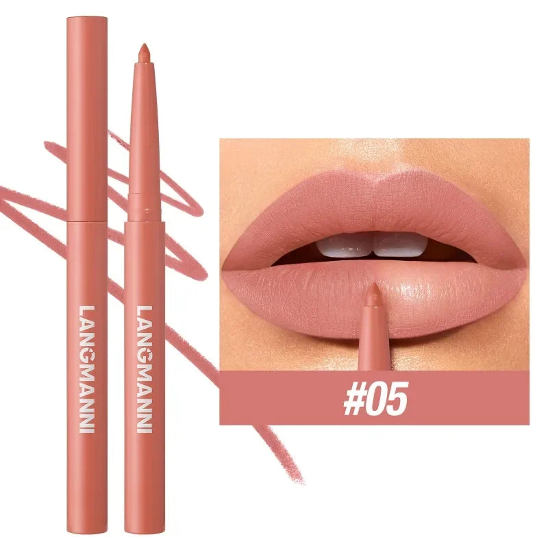 Crayon Contour Lèvres Waterproof – 12 Teintes, Tenue Longue Durée