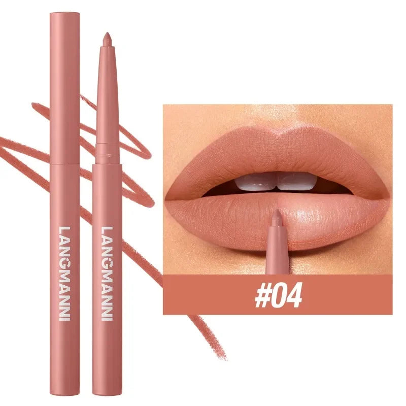 Crayon Contour Lèvres Waterproof – 12 Teintes, Tenue Longue Durée