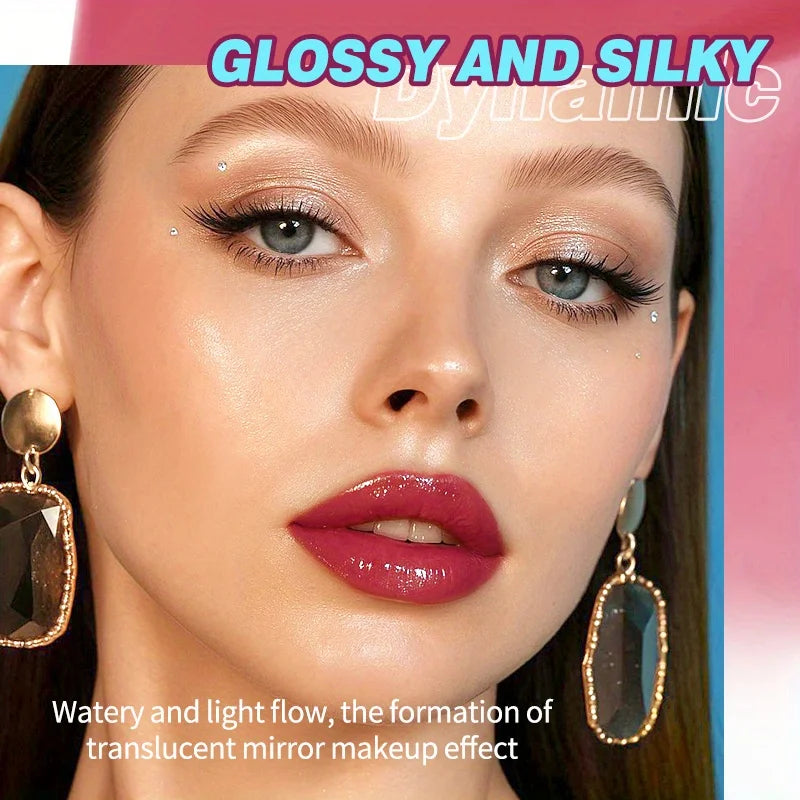 Moisturized Mirror Lip Glaze Long-lasting Color Rendering,not Easy To Fade Film-forming Water-light-sensitive Dudu Mirror