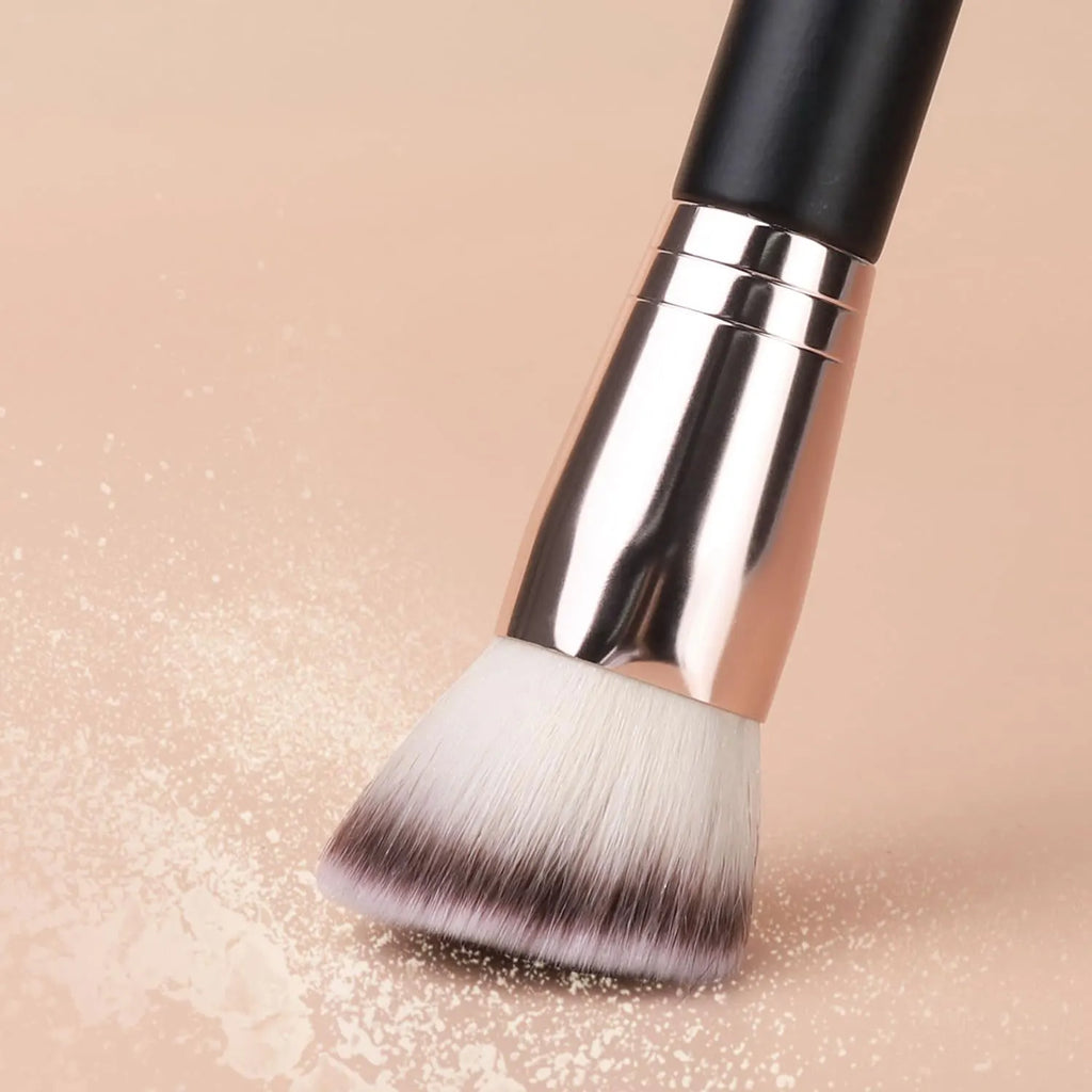 Pinceau Maquillage Double Embout – Fond de Teint, Poudre & Correcteur