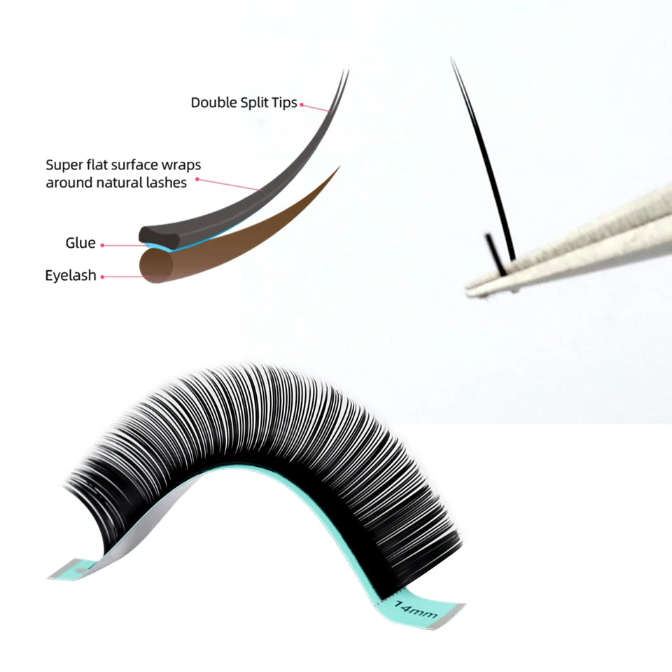 Extensions de Cils Plats Ellipse Lashrujade – Légèreté & Tenue Exceptionnelle