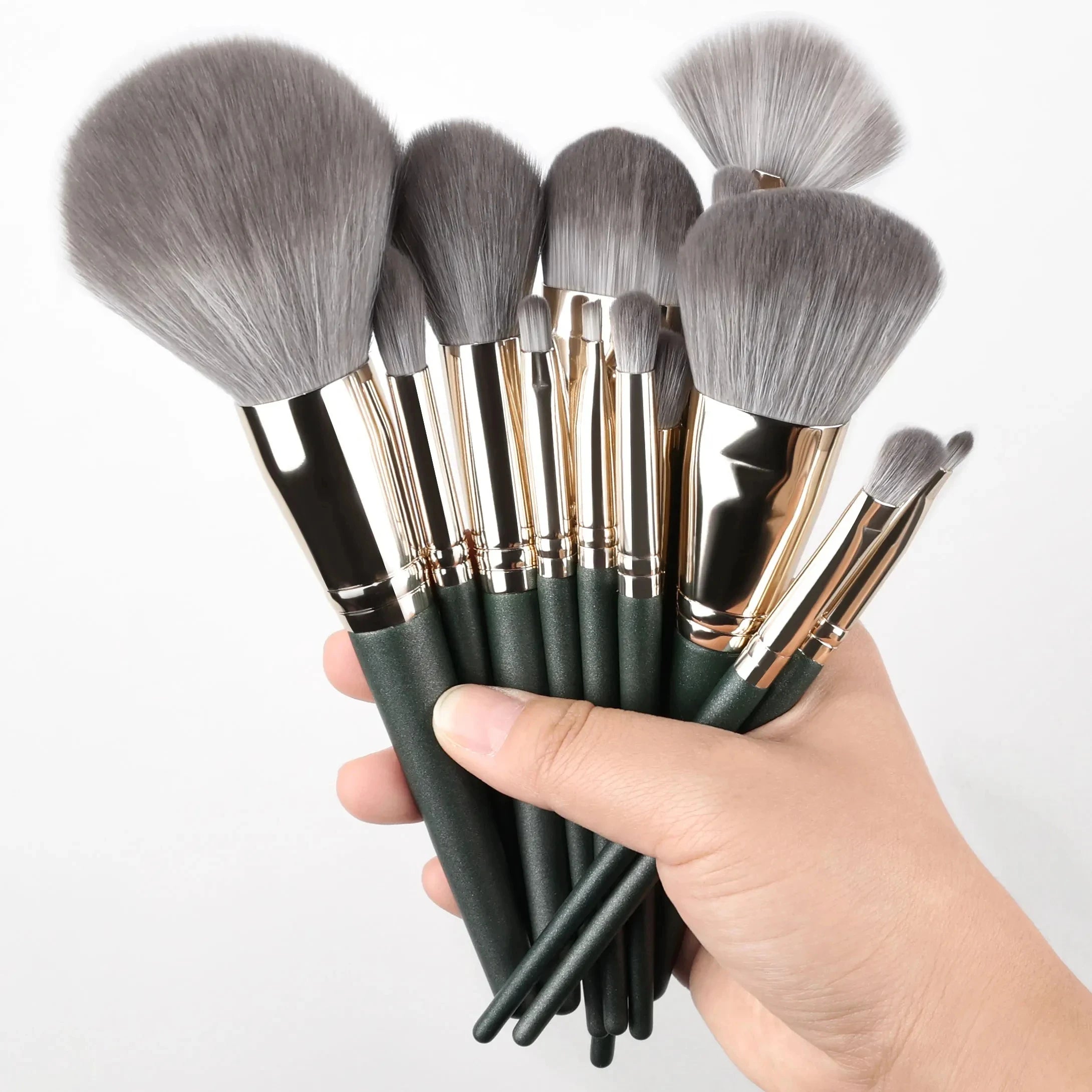 Set 14 Pinceaux Maquillage Doux & Polyvalents – Teint, Yeux & Blush
