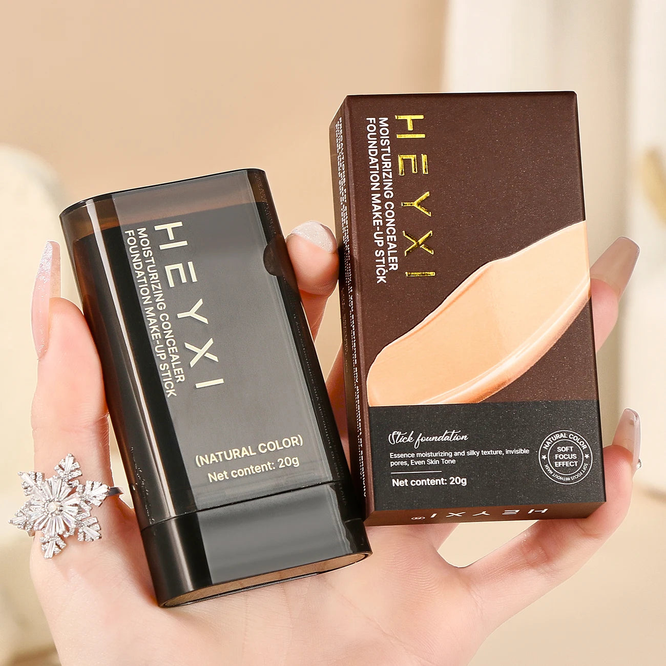 Stick Fond de Teint & Correcteur Mat – Hydratant, Toutes Carnations