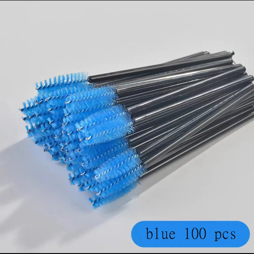 100 Brosses à Mascara Jetables – Applicateurs Cils & Sourcils