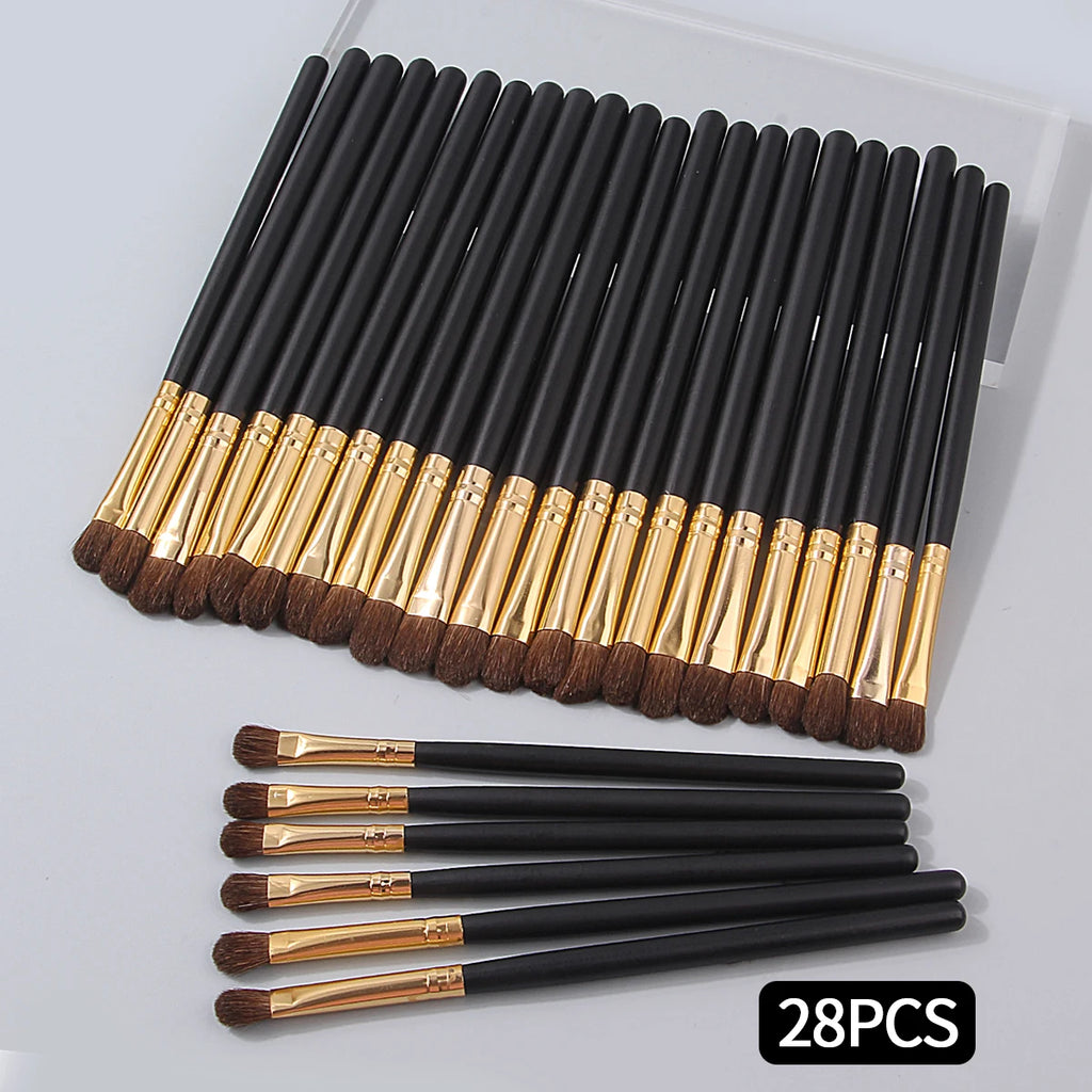 Set 28 Pinceaux Yeux Professionnels – Ombres, Contour & Highlighter