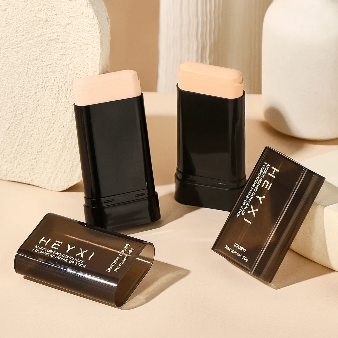Stick Fond de Teint & Correcteur Mat – Hydratant, Toutes Carnations